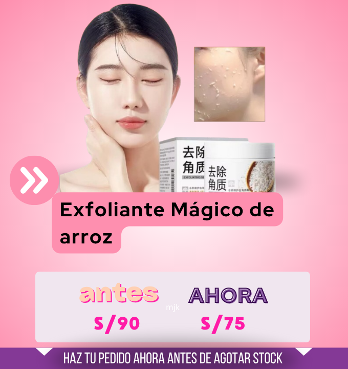 EXFOLIANTE MÁGICO DE ARROZ